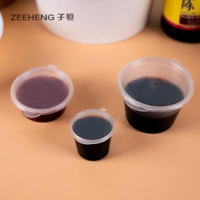 China soßen-Schalen-Schüssel-Behälter des freien Raumes 4oz Wegwerfplastikmit Deckeln zu verkaufen