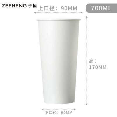 China heiße Wegwerfschalen 24oz 700cc sondern Wand PET Film-weißen starken Leck-Beweis aus zu verkaufen