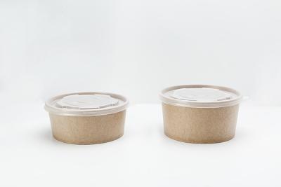 Chine Saladier écologique de catégorie comestible de cuvette de papier de crème glacée de couvercle jetable de papier à vendre