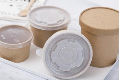 Chine Tasse de papier jetable adaptée aux besoins du client étanche d'emballage de bol de soupe à tasse de soupe à catégorie comestible à vendre