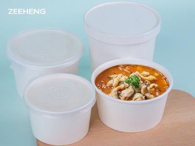 China Doppeltes PET zeichnete heiße Suppenschüssel 1300ml Wegwerfmicrowavable zu verkaufen