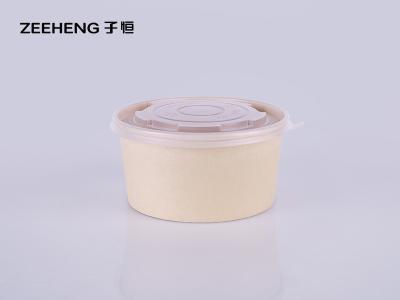 China Van de het Bamboevezel van LFGB 32oz Bio de Saladekom met Plastic Deksel Te koop