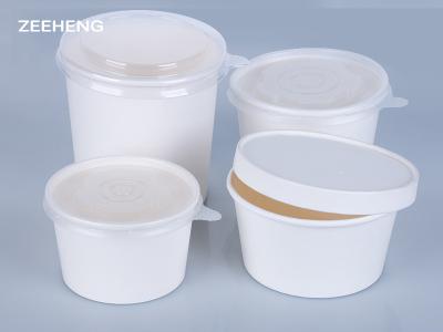 China Cuencos revestidos polivinílicos del Libro Blanco del doble del FDA 26oz con las tapas en venta