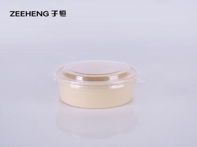 China Bambuspapiermitnehmerschüsseln des salat-750ml mit Deckeln zu verkaufen