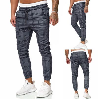 China Anti-wrinkle china factory wholesale drawstring plaid pants for sale