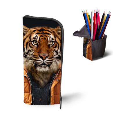 China animal design/cute custom print pencil case new design custom cheap animal school custom logo for sale