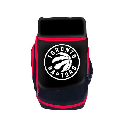 China Waterproof 2021 light sports backpack custom logo TORONTO RAPTORS Amazon hot sales basketball school bag for men teenager adult backpack for sale