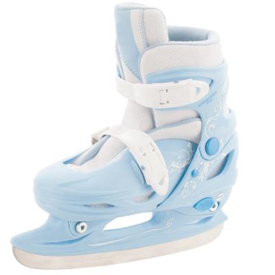 China OEM Strong Youth Kids Blue Inline Roller Adjustable Ice Skate Shoes for sale