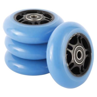 China Integrated Skate Scooter Skate PU 72mm 76mm 80mm 84mm Caster Wheels for sale