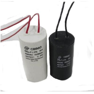 China AC / Motor Capacitor CBB60 Boarding And Handling Air Conditioner Capacitor Hawk Motor Start Capacitor for sale