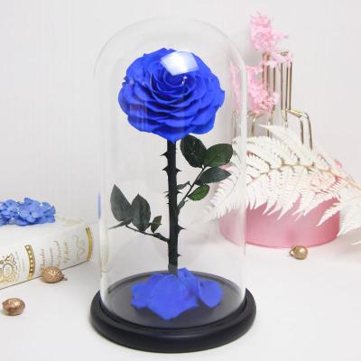 China Wholesale Christmas Flower Custom Gift Box Preserved Eternal Roses With Preserved Rose Gift Box for sale