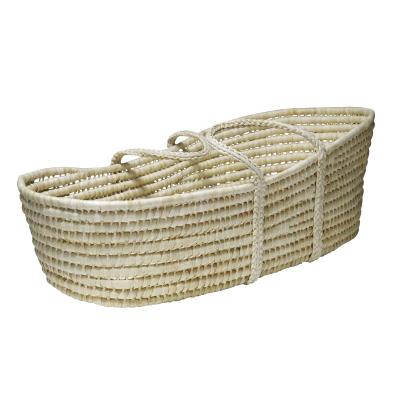 China Modern Natural Wicker Crib Basket Baby Rattan Baby Moses Basket Portable Sleeping Basket in Baby Cribs for sale