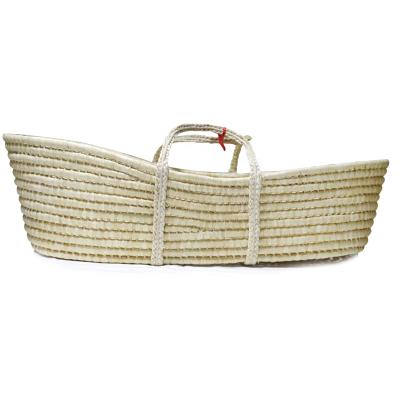 China Eco-Friendly and Free from Harmful Substances Amazon Wholesale Straw Woven Handmade Basket Moses Cheap Hot Sale for sale