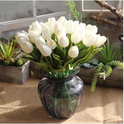 China Home Wedding Party Tulip Shape Flower Decoration Wall Decorative Artificial Bridal Shop Decor for sale