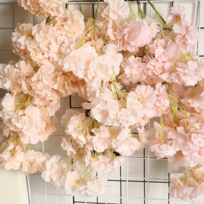 China Wedding Hanging Wall Decorations Wedding Decoration Flower Cherry Blossom Artificial Flower Branch for sale