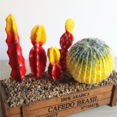 China Artificial Succulents Plant Fake Cactus Plant Eco-friendly Indoor Plastic Artificial Cactus Plant for sale