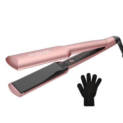 China Hotel Wide 1.5 Inch Titanium Hair Straightener Hair Straightener for sale