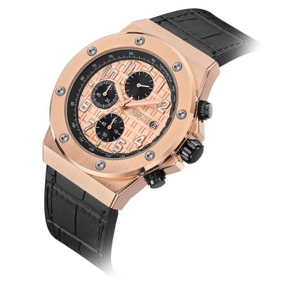 China Chronograph Drop Shipping Baogela 1805 Waterproof Chronograph Watch Luxury Brand Rose Gold Men Wrist Watches for sale