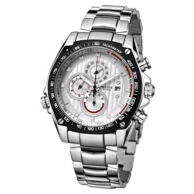 China Auto Date Turning Ring Luxury Men's Original Brand Stainless Steel Tachymeter Watches Inner Chronograph Watch for sale