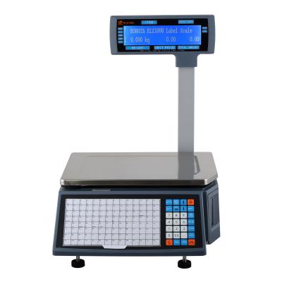 China Retail Solution Barcode Supermarket Weight And Electronic Counter Ticket Printing Scale Width: 30~60mm for sale