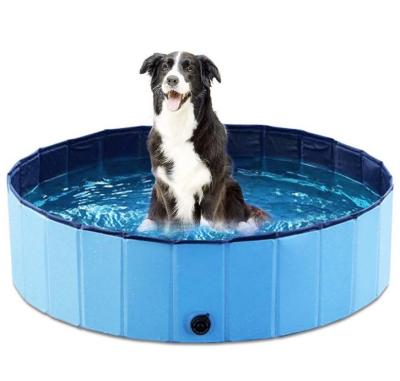 China PVC Hard Plastic Collapsible Bath Foldable Pet Dog Dog Pool Large Bathing Tub Kiddie Swim Pool For Large Pet for sale