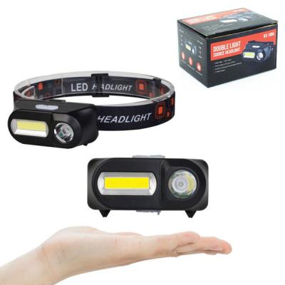 China Backup USB Charging LED Torch LED Flashlight Main Outdoor Headlight for sale