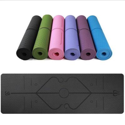 China Line Waterproof Washable Durable Anti Skid Anti Slip Yoga Mat Fitness Mat Men and Women's Yoga Mat Posture Mat for sale