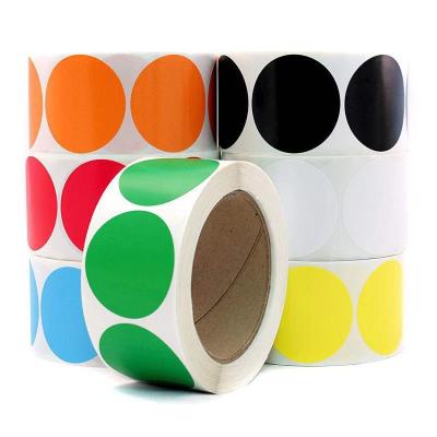 China Waterproof Round Colorful Stickers Roll For Cards Envelope Gift Box Envelope Seals Stickers for sale