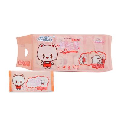 China Mini Pocket Packing Baby Cleaning Nonwoven Wipes Biodegradable Baby Cloths Wholesale for sale