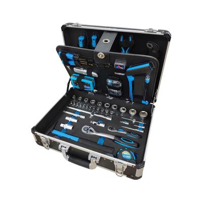 China Car Repair Tool Kit Professional Workshop /Household/Mechanic Wrench Socket Set Car Workshop /Household/Mechanic Repair 128PCS DIY Tool In Aluminum Case for sale