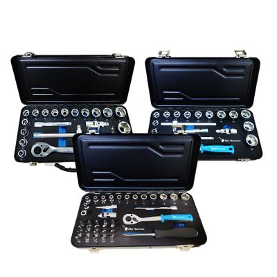 China Auto 3 Suits Boxes Socket Wrench Set For Auto Repair for sale