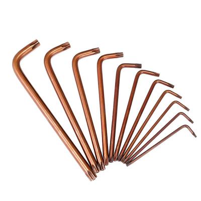 China Tightening or removing the screw; Best Selling Car Repairingand Crv 9 Pcs Hex Key Durable Bronze Hand Tool L Type Hex Wrench Set Sets for sale