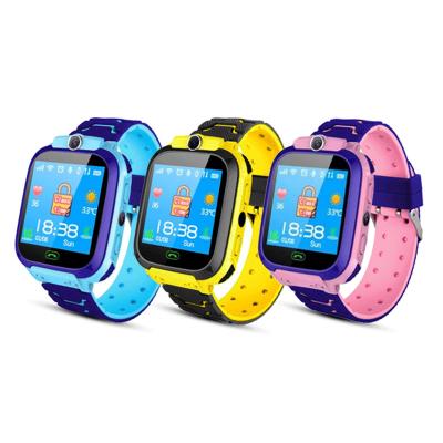 China Child Watch 2020 Newest Model Q12 Kids Smart Watch Waterproof SOS Smartphone LBS Multi-lingual baby watch For boys and girls for sale