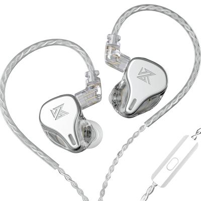 China New Arrival DQ6 3DD In Ear Earphone HiFi Sports Wired Earbuds Headset Noise Cancelling Stereo Headphone With 2 Pin Silver Plated for sale