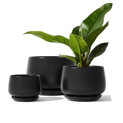 China Indoor Europe Factory Price Cheap Garden Vase Plant Decorative Pots With Drain Hole Eco Pots for sale