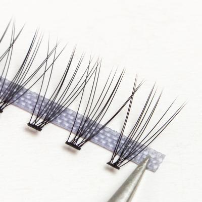 China Natural Soft Eyelash Heat Bonded 0.07mm 0.10mm Fans Premade Volume Lashes Faux Mink Eyelashes Group 10D Lashes Extensions for sale