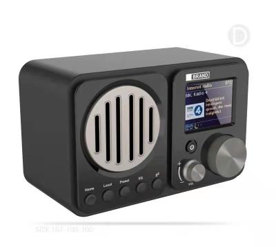 China Wifi home radio fm internet pocket radio receiver with clock and support TF card for sale