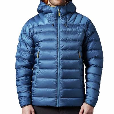 China Duck Down Jacket Men Puffy Waterproof Ultralight Coat Men Nylon Seamless Goose Duck Down Jacket Manufacturer for sale