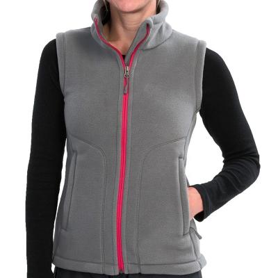 China Sustainable high quality custom women vest fleece vest pattern for sale