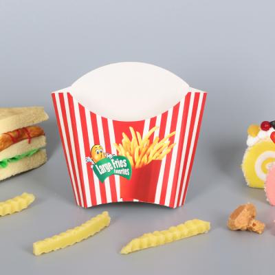 China Disposable Custom Cheap Grade Popcorm Greaseproof Food Wrappers Vented Korea French Fries Food Paper Packaging Takeout Box for sale