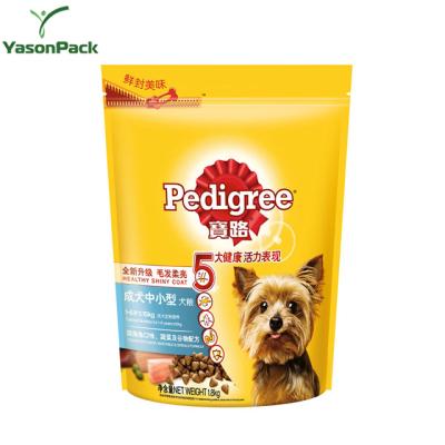 China Pet Food Pouch Package Moisture Proof Ziplock Vacuum Sealing Plastic Bag For Dog Food for sale