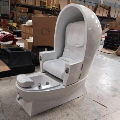 China BeiQi Comfortable Foot Spa Chair For Salon Heat Foot Massager Egg Shape Electric Pedicure Chair for sale