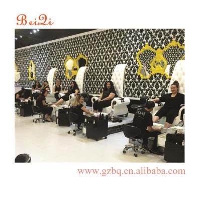 China Luxury Professional Pedicure Furniture Spa Beds And Chairs Queen Throne Chair Rental for sale