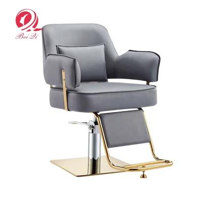 China China Manufacture Comfortable Wholesale Gray Luxury Antique Barber Chair Hair Salon Furniture Used Barber Chair for sale