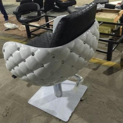 China Cheap Fiberglass Barber Chair Comfortable Wholesale Hair Dressing Chair For Hair Cutting for sale