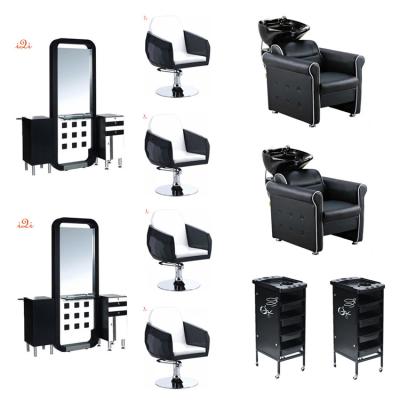 China 2019 Comfortable Salon Equipment Hair Chair Shampoo Unit Room Station Barber Chair Cheap Styling for sale