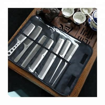 China 2018 Salon BQ-S3025 Wholesale Custom Silver Stainless Steel Hair Comb Sets Supplier for sale