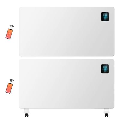 China Hotel WiFi Control LED Display Convector Heater Wall Mounted Electric Panel for sale