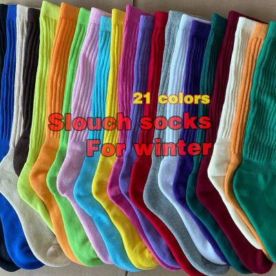 China Sporty All Color Fashion Ugly Slouch Sock Knit Winter Socks For Women for sale