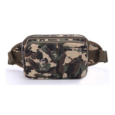 China Guangdong Most Popular Custom Durable Durable Canvas Phone Pocket 3 Pockets Personalized Waist Bag for sale